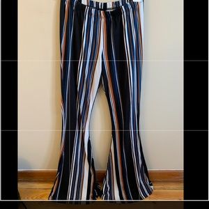 Striped Flare Pants